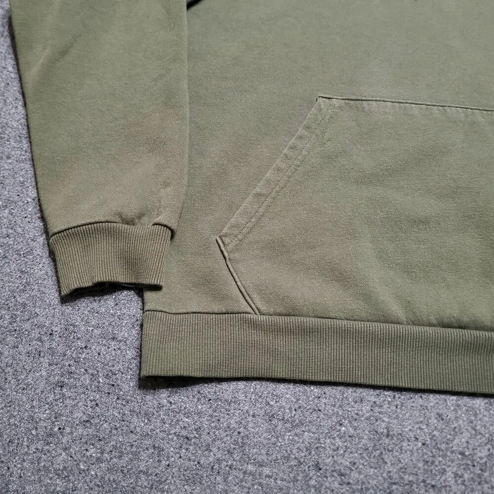 Under Armour Hoodie Mens Large Loose Army Green Freedom Flag Sweatshirt Sweater